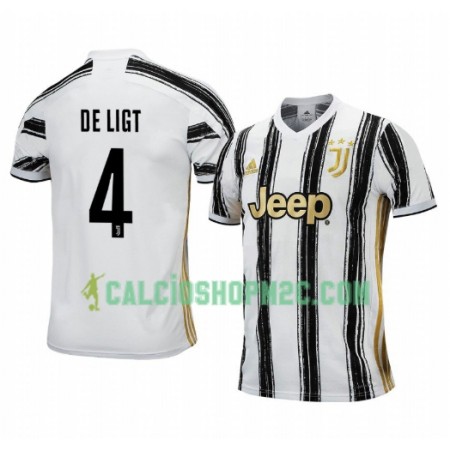 Juventus Matthijs de Ligt 4 Maglia Prima 2020/2021 Manica Corta